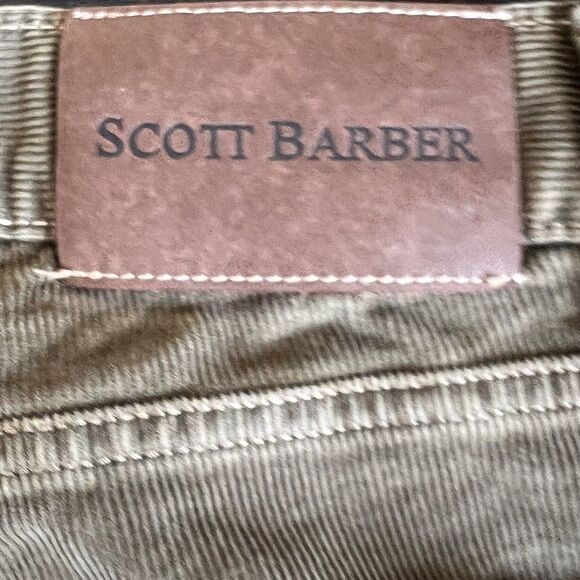 Scott Barber Caspio Five Pocket Jean Cut Corduroy Pants 35 Camel Color - Picture 6 of 8